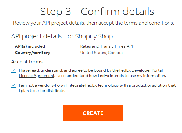 FedEx Select Confirm Details