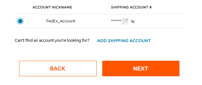 FedEx Select Account