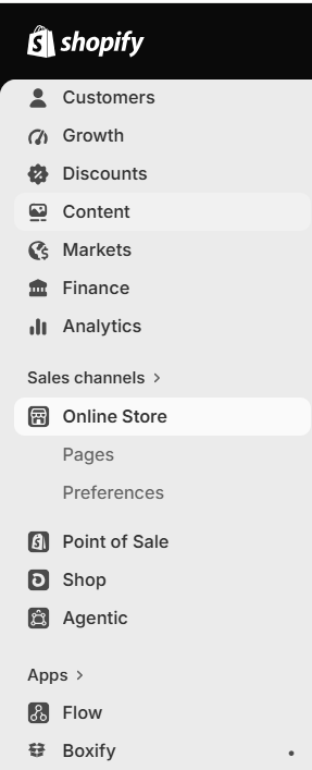 Online store navigation