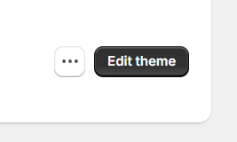 Edit theme button